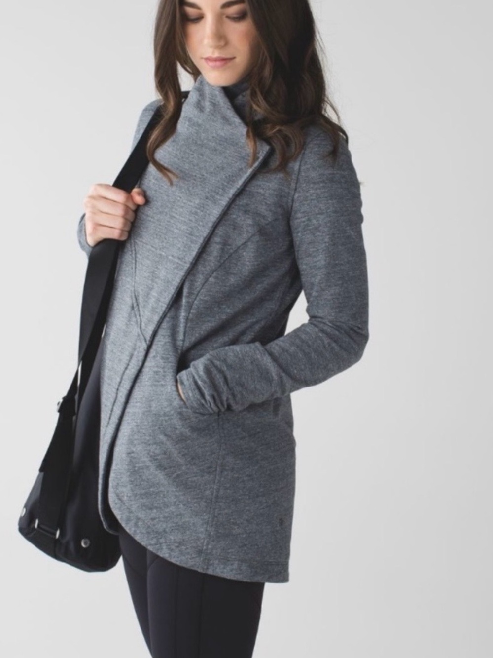 Lululemon That’s a Wrap snap collar sweatshirt